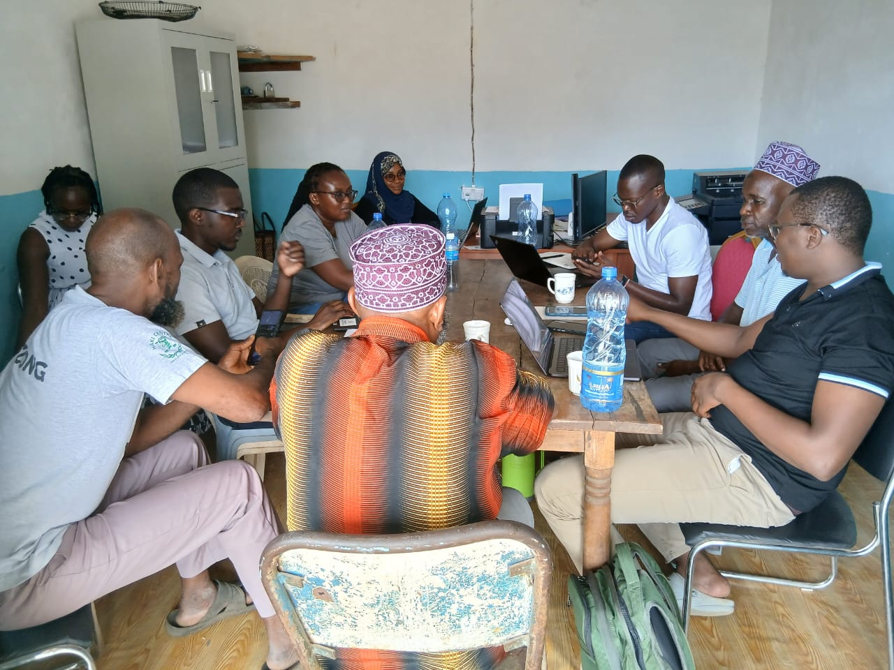 PCF staff and community leaders meeting to plan education support initiatives